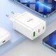 Ładowarka Hoco HOCO ładowarka sieciowa 2 x Typ C + USB A + kabel Typ C do Lightning PD QC3.0 3A 35W N33 biała 8