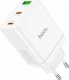 Ładowarka Hoco HOCO ładowarka sieciowa 2 x Typ C + USB A PD QC3.0 3A 35W N33 biała 1
