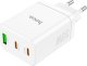 Ładowarka Hoco HOCO ładowarka sieciowa 2 x Typ C + USB A PD QC3.0 3A 35W N33 biała 4