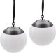 Oprawa schodowa Saska Garden LAMPA SOLARNA PLASTIKOWA KULA WISZĄCA 20CM 1