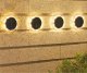 Oprawa schodowa Saska Garden LAMPY SOLARNE DYSKOWE DO WBICIA W GRUNT LUB MONTAŻU NA ŚCIANIE 2SZT 2