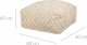 Home Styling Collection Pufa dekoracyjna z tuftowanym wzorem, 60 x 25 cm 1