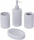 Bathroom Solutions Zestaw ceramicznych akcesoriów łazienkowych, 4 elementy 2