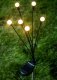 Saska Garden LAMPA SOLARNA TAŃCZĄCE NA WIETRZE KULECZKI BIAŁE 6 LED 72CM 4