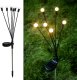 Saska Garden LAMPA SOLARNA TAŃCZĄCE NA WIETRZE KULECZKI BIAŁE 6 LED 72CM 9