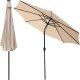 Saska Garden PARASOL OGRODOWY Z OŚWIETLENIEM LED 300CM BEŻOWY 1