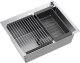 Zlewozmywak Quadron Zlewozmywak stalowy LUKE 110 WORKSTATION Nikiel szczotkowany 1