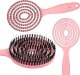eCarla Ecarla Szczotka z włosiem do masażu i rozczesywania włosów Różowa 4