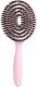 eCarla Ecarla Szczotka z włosiem do masażu i rozczesywania włosów Różowa 5