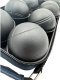 Enero KULE DO GRY 8 SZT- BOULE PETANQUE CZARNE POKROWIEC ENERO PRO 2