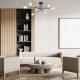 Lampa sufitowa TK Lighting TK Lighting Vista 6673 plafon lampa sufitowa 6x15W E27 czarny/złoty 1