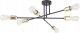 Lampa sufitowa TK Lighting TK Lighting Vista 6673 plafon lampa sufitowa 6x15W E27 czarny/złoty 4