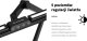 Lampa do paznokci Activeshop Lampa zabiegowa do manicure Glow L03 do blatu czarna 13