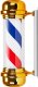Activeshop Plafon podświetlany pole barber shop BB-02 złoty duży 1