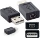 Adapter USB SwiatKabli Przejściówka męskie USB - żeńskie MINI USB Adapter miniUSB wtyk końcówka 1
