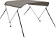 vidaXL vidaXL Daszek bimini do łodzi, 2 pałąki, szary, 180x130x110 cm 1