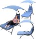 Saska Garden LEŻAK FOTEL Z PARASOLEM BERGAMO 200x125x180CM GRANAT 1