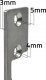 Qoltec Szyld do elektrozaczepu Qoltec dwustronny prosty | Blacha zaczepowa | 110mm | Stal nierdzewna 2