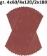 Bosch 10-piece sandpaper set for orbital sander G60, 120, 180 Bosch 2609256B25 6