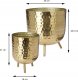 Home Styling Collection Złote doniczki na nóżkach, 2 rozmiary 2