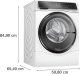 Pralko-suszarka Bosch Bosch | Washing Machine with Dryer | WNC254A0SN | Energy efficiency class D | Front loading | Washing capacity 10.5 kg | 1400 RPM | Depth 62 cm | Width 60 cm | Display | LED | Drying system | Drying capacity 6 kg | Steam function | W 2
