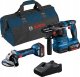 Zestaw elektronarzędzi Bosch Bosch combo set cordless angle grinder GWS 18V-7 + cordless hammer drill GBH 18V-22, tool set (blue, 2x Li-ion battery 4.0Ah, tool bag) 1