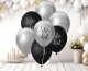 GoDan Balony B&C bukiet srebrno-czarny sto lat 7szt 1