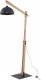 Lampa podłogowa TK Lighting Oslo 5582 lampa stojąca podłogowa 1x15W E27 czarna/drewniana 1