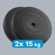 Rebel Zestaw obciążeń bitumicznych 2x15kg, otwór 31mm, talerz klasyczny, REBEL ACTIVE 4