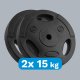 Rebel Zestaw obciążeń bitumicznych 2x15kg, otwór 31mm, talerz z uchwytami, REBEL ACTIVE 4