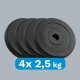 Rebel Zestaw obciążeń bitumicznych 4x2.5kg, otwór 31mm, talerz klasyczny, REBEL ACTIVE 4
