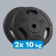 Rebel Zestaw obciążeń bitumicznych 2x10kg, otwór 31mm, talerz z uchwytami, REBEL ACTIVE 4