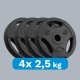 Rebel Zestaw obciążeń bitumicznych 4x2.5kg, otwór 31mm, talerz z uchwytami, REBEL ACTIVE 4