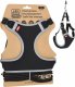 R.E.I.S. PET-HARNESS - Szelki dla zwierząt dzianina siateczkowa 100% poliester możliwość regulacji bezuciskowe elementy odblaskowe - pomarańczowy XS 1