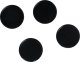 NAGA Whiteboard magnet. IKKE SUPER-STÆRK. Sort 4 stk. Farve 10x2x7,5mm (1stk) 1