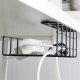 Vilde Organizer na kable pod blat biurka metalowy czarny 4
