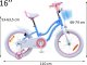 Royalbaby RoyalBaby Rower dziewczęcy STAR GIRL 16cal koszyk kółka boczne RB16G-1 1