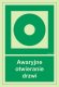 Mój dom Awaryjne Otwieranie Drzwi  Płyta Znak Święcący W Nocy 100 X 150 + Przylepce Libres Polska Sp Sgp-Ac084_100X150_Ps 5904937536975 1