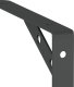 vidaXL vidaXL Wsporniki do półek, 4 szt., 20x2,5x14 cm, czarna stal 8