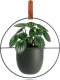 Home Styling Collection Osłonka na doniczkę wisząca metalowa zielona 30x30 cm 1