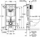 Stelaż Grohe Concealed WC frame and button set Grohe RAPID SL 3-IN-1 38772SH0, white button 2