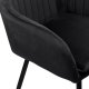 DWM Krzesło welurowe SEVILLA VELVET czarne 9