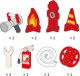 Viga Toys VIGA Duży Drewniany Wóz Strażacki Plac Zabaw Montessori 5
