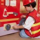 Viga Toys VIGA Duży Drewniany Wóz Strażacki Plac Zabaw Montessori 10