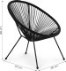 ModernHome Fotel Acapulco krzesło ogrodowe technorattan 9