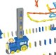 ProNice Pociąg Lokomotywa Kolejka Układająca Domino Zabawka Klocki Gra Dla Dzieci 3