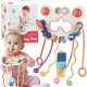 ProNice Zabawka Sensoryczna Gryzak Montessori Edukacyjna Grzechotka dla Dzieci 6w1 1