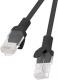 Lanberg Patchcord, Cat5e, nieekranowany, 3m, czarny (PCU5-10CC-0300-BK) 1