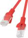 Lanberg Patchcord, Cat5e, nieekranowany, 0.5m, czerwony (PCU5-10CC-0050-R) 1