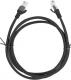 Lanberg Patchcord, Cat6, nieekranowany, 1.5m, czarny (PCU6-10CC-0150-BK) 1